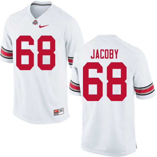 Ohio State Buckeyes #68 Ryan Jacoby Men Player Jersey White OSU70351